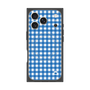 プレミアムスクエアケース with MagSafe［ Checkered Blue - ギンガムチェック ブルー ］