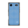 プレミアムスクエアケース with MagSafe［ Checkered Blue - ギンガムチェック ブルー ］
