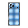 プレミアムスクエアケース with MagSafe［ Checkered Blue - ギンガムチェック ブルー ］