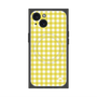 プレミアムスクエアケース with MagSafe［ Checkered Yellow - ギンガムチェック イエロー ］