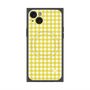 プレミアムスクエアケース with MagSafe［ Checkered Yellow - ギンガムチェック イエロー ］