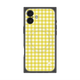 プレミアムスクエアケース with MagSafe［ Checkered Yellow - ギンガムチェック イエロー ］