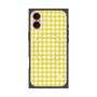 プレミアムスクエアケース with MagSafe［ Checkered Yellow - ギンガムチェック イエロー ］