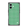 プレミアムスクエアケース with MagSafe［ Checkered Green - ギンガムチェック グリーン ］
