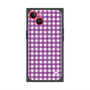 プレミアムスクエアケース with MagSafe［ Checkered Purple - ギンガムチェック パープル ］