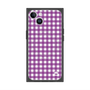 プレミアムスクエアケース with MagSafe［ Checkered Purple - ギンガムチェック パープル ］