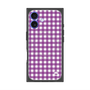 プレミアムスクエアケース with MagSafe［ Checkered Purple - ギンガムチェック パープル ］