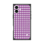 プレミアムスクエアケース with MagSafe［ Checkered Purple - ギンガムチェック パープル ］