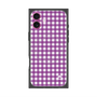 プレミアムスクエアケース with MagSafe［ Checkered Purple - ギンガムチェック パープル ］