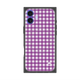 プレミアムスクエアケース with MagSafe［ Checkered Purple - ギンガムチェック パープル ］