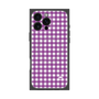 プレミアムスクエアケース with MagSafe［ Checkered Purple - ギンガムチェック パープル ］