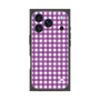 プレミアムスクエアケース with MagSafe［ Checkered Purple - ギンガムチェック パープル ］