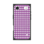 プレミアムスクエアケース with MagSafe［ Checkered Purple - ギンガムチェック パープル ］