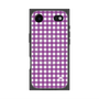 プレミアムスクエアケース with MagSafe［ Checkered Purple - ギンガムチェック パープル ］