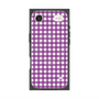 プレミアムスクエアケース with MagSafe［ Checkered Purple - ギンガムチェック パープル ］
