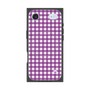 プレミアムスクエアケース with MagSafe［ Checkered Purple - ギンガムチェック パープル ］