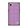プレミアムスクエアケース with MagSafe［ Checkered Purple - ギンガムチェック パープル ］