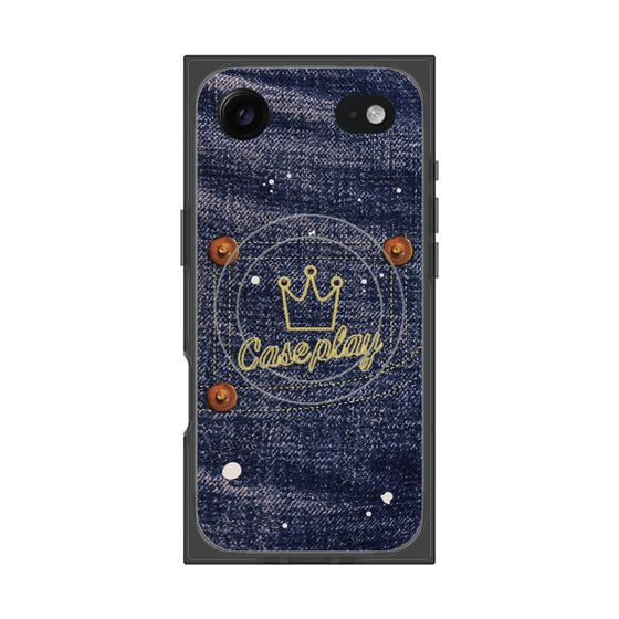 プレミアムスクエアケース with MagSafe［ Denim Used Jeans - デニム・ユーズド・ジーンズ ］