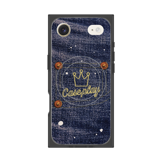 プレミアムスクエアケース with MagSafe［ Denim Used Jeans - デニム・ユーズド・ジーンズ ］