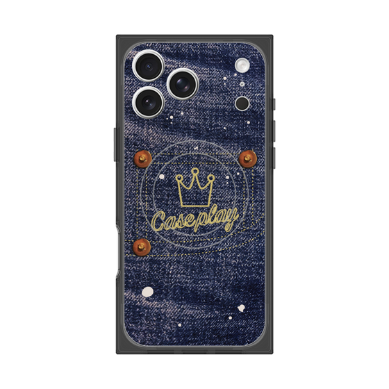 プレミアムスクエアケース with MagSafe［ Denim Used Jeans - デニム・ユーズド・ジーンズ ］