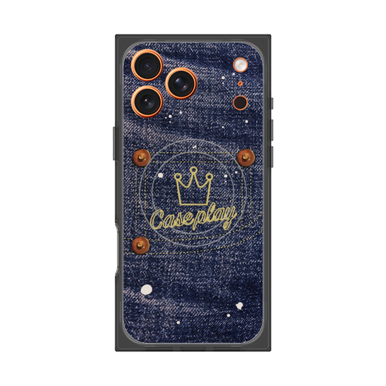 プレミアムスクエアケース with MagSafe［ Denim Used Jeans - デニム・ユーズド・ジーンズ ］