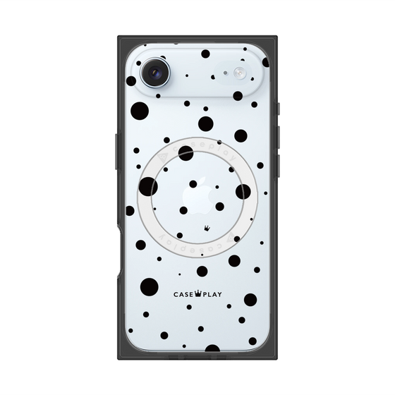 プレミアムスクエアケース with MagSafe［ Dippin dots Black - ディッピンドッツ ブラック ］