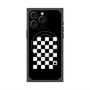 プレミアムスクエアケース with MagSafe［ Racing checkered flag - レーシングチェッカーフラッグ ］
