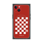 プレミアムスクエアケース with MagSafe［ Racing checkered flag Red - レーシングチェッカーフラッグ レッド ］