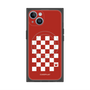 プレミアムスクエアケース with MagSafe［ Racing checkered flag Red - レーシングチェッカーフラッグ レッド ］