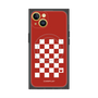 プレミアムスクエアケース with MagSafe［ Racing checkered flag Red - レーシングチェッカーフラッグ レッド ］