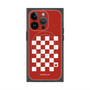 プレミアムスクエアケース with MagSafe［ Racing checkered flag Red - レーシングチェッカーフラッグ レッド ］
