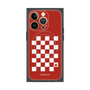プレミアムスクエアケース with MagSafe［ Racing checkered flag Red - レーシングチェッカーフラッグ レッド ］