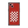プレミアムスクエアケース with MagSafe［ Racing checkered flag Red - レーシングチェッカーフラッグ レッド ］
