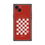 プレミアムスクエアケース with MagSafe［ Racing checkered flag Red - レーシングチェッカーフラッグ レッド ］