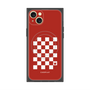 プレミアムスクエアケース with MagSafe［ Racing checkered flag Red - レーシングチェッカーフラッグ レッド ］