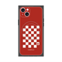 プレミアムスクエアケース with MagSafe［ Racing checkered flag Red - レーシングチェッカーフラッグ レッド ］
