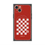 プレミアムスクエアケース with MagSafe［ Racing checkered flag Red - レーシングチェッカーフラッグ レッド ］