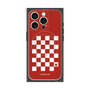 プレミアムスクエアケース with MagSafe［ Racing checkered flag Red - レーシングチェッカーフラッグ レッド ］