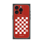 プレミアムスクエアケース with MagSafe［ Racing checkered flag Red - レーシングチェッカーフラッグ レッド ］
