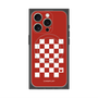 プレミアムスクエアケース with MagSafe［ Racing checkered flag Red - レーシングチェッカーフラッグ レッド ］