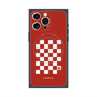 プレミアムスクエアケース with MagSafe［ Racing checkered flag Red - レーシングチェッカーフラッグ レッド ］