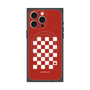 プレミアムスクエアケース with MagSafe［ Racing checkered flag Red - レーシングチェッカーフラッグ レッド ］