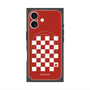 プレミアムスクエアケース with MagSafe［ Racing checkered flag Red - レーシングチェッカーフラッグ レッド ］