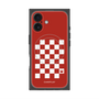 プレミアムスクエアケース with MagSafe［ Racing checkered flag Red - レーシングチェッカーフラッグ レッド ］
