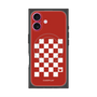プレミアムスクエアケース with MagSafe［ Racing checkered flag Red - レーシングチェッカーフラッグ レッド ］