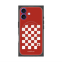 プレミアムスクエアケース with MagSafe［ Racing checkered flag Red - レーシングチェッカーフラッグ レッド ］