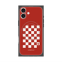 プレミアムスクエアケース with MagSafe［ Racing checkered flag Red - レーシングチェッカーフラッグ レッド ］