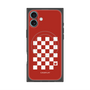 プレミアムスクエアケース with MagSafe［ Racing checkered flag Red - レーシングチェッカーフラッグ レッド ］