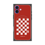 プレミアムスクエアケース with MagSafe［ Racing checkered flag Red - レーシングチェッカーフラッグ レッド ］