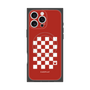 プレミアムスクエアケース with MagSafe［ Racing checkered flag Red - レーシングチェッカーフラッグ レッド ］